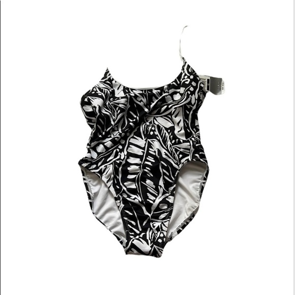 Nike Polyester Lycra spandex blend One Piece swimsuit Size 10 NWT U Back - Picture 2 of 12